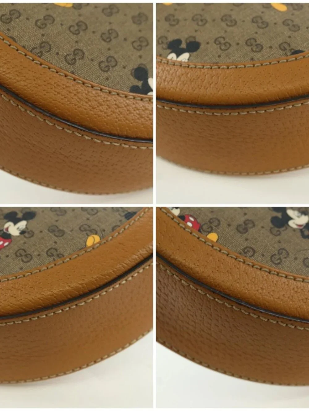 GUCCI Micro GG Supreme Disney Collaboration Bag PVC Beige 603938 Auth YKZ1311M